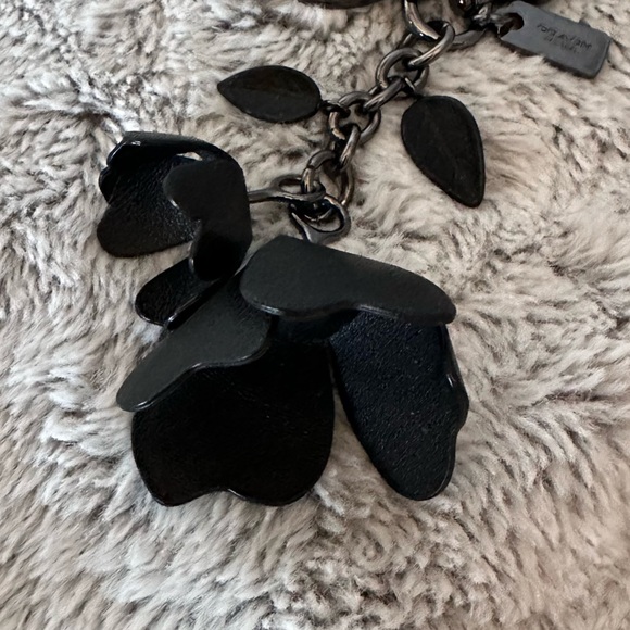 Coach Tea Rose Bag Charm Keychain Fob - Picture 4 of 10